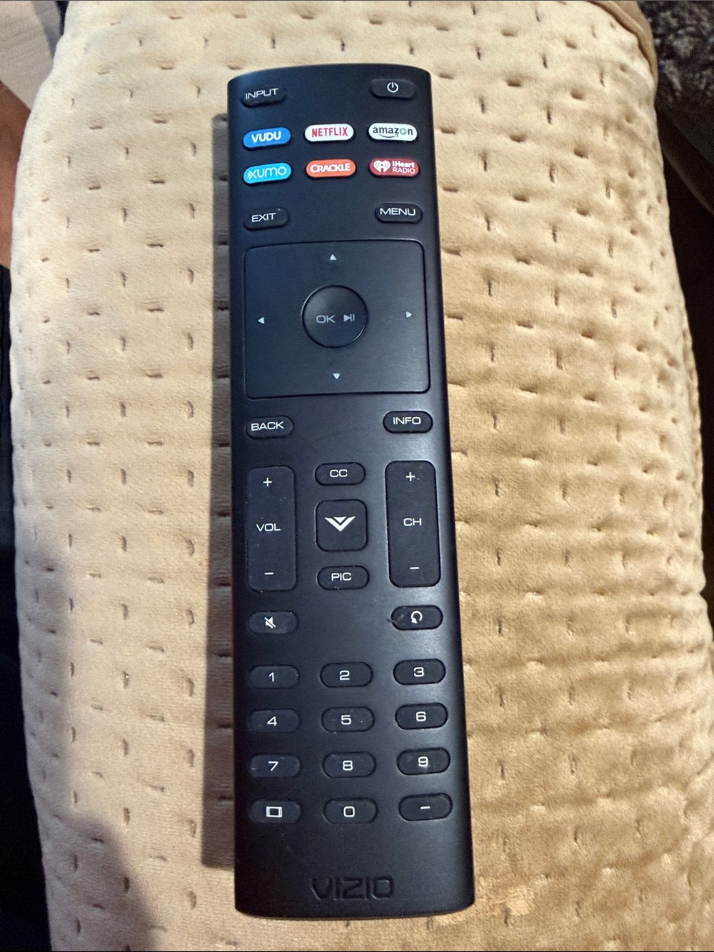 VIZIO Black TV Remote Control - Replacement Remote